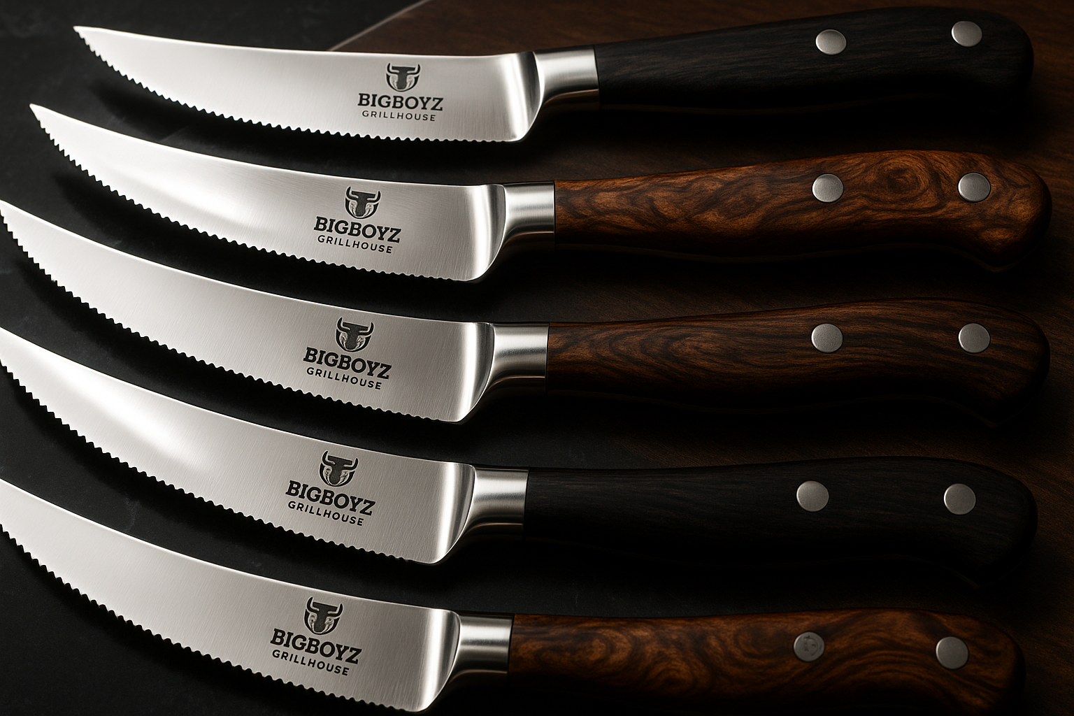 BigBoyz Grillhouse Ultra Premium Steak Knife Set - High Quality