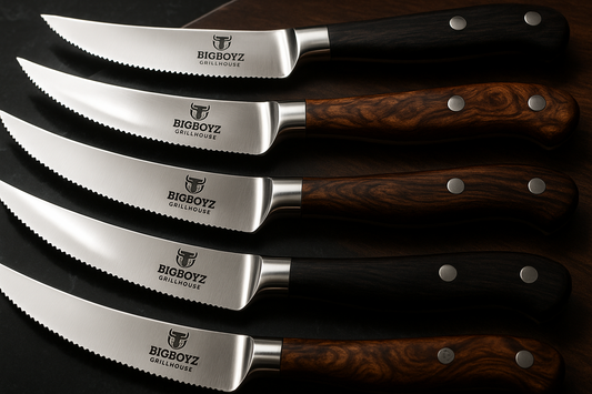 BigBoyz Grillhouse Ultra Premium Steak Knife Set - High Quality